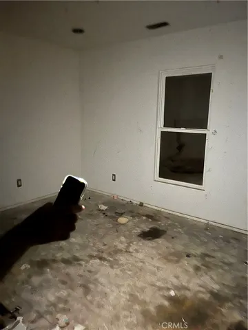 a bed room with a bed