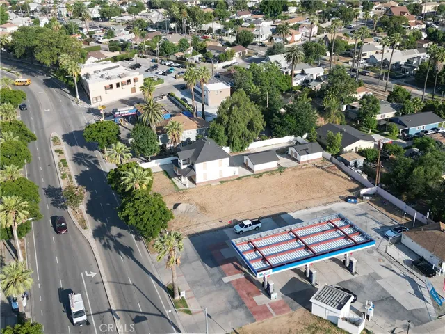 an aerial view of a city with lots of residential buildings