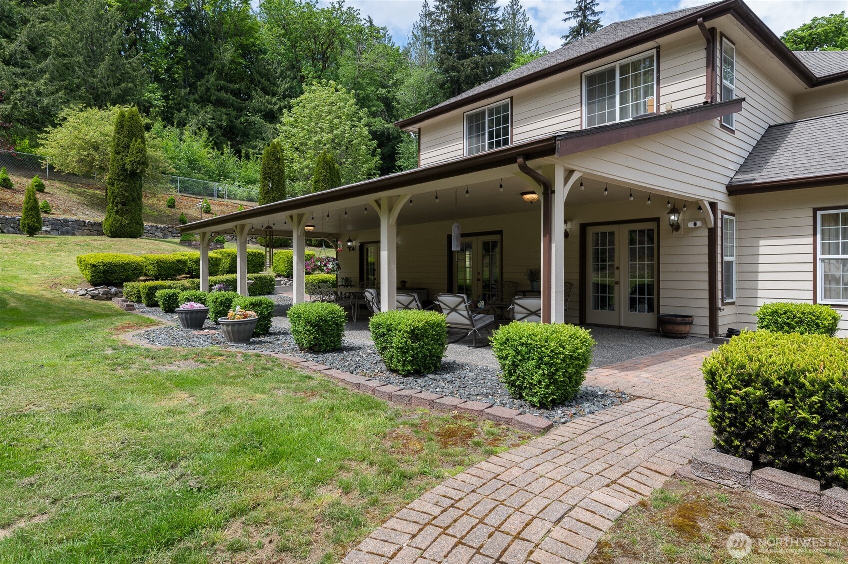 5860 Bell Creek Road Deming, WA 98244 - Photo 29 of 39 a view of a house with backyard and garden