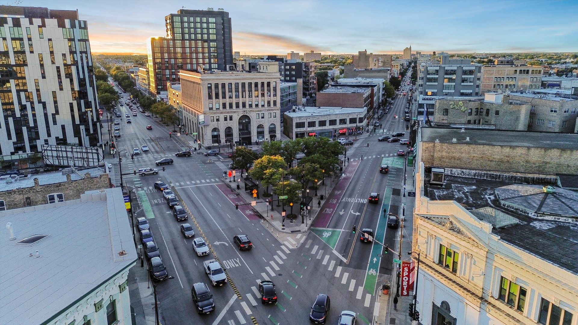 1412 West Division Street, Unit C1 Chicago, IL 60642 - Photo 8 of 28 a view of a city with tall buildings