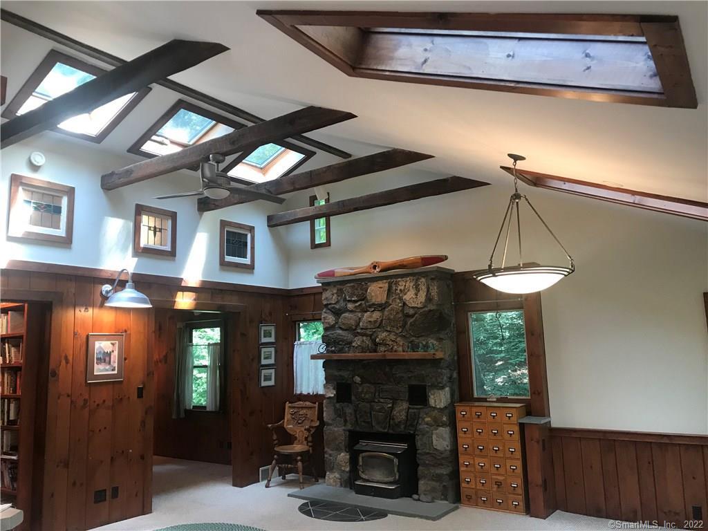 24 Clearview Drive Ridgefield, CT 06877 - Photo 1 of 1 Skylites, stained glass windows, romantic fireplace...what else could you want?