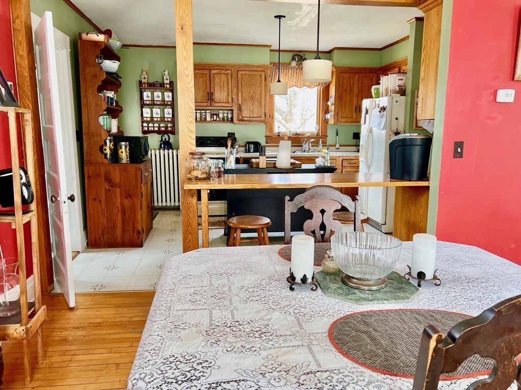 278 Birnam Road Northfield, MA 01360 - Photo 13 of 36 a room with stainless steel appliances kitchen island granite countertop furniture and a fireplace