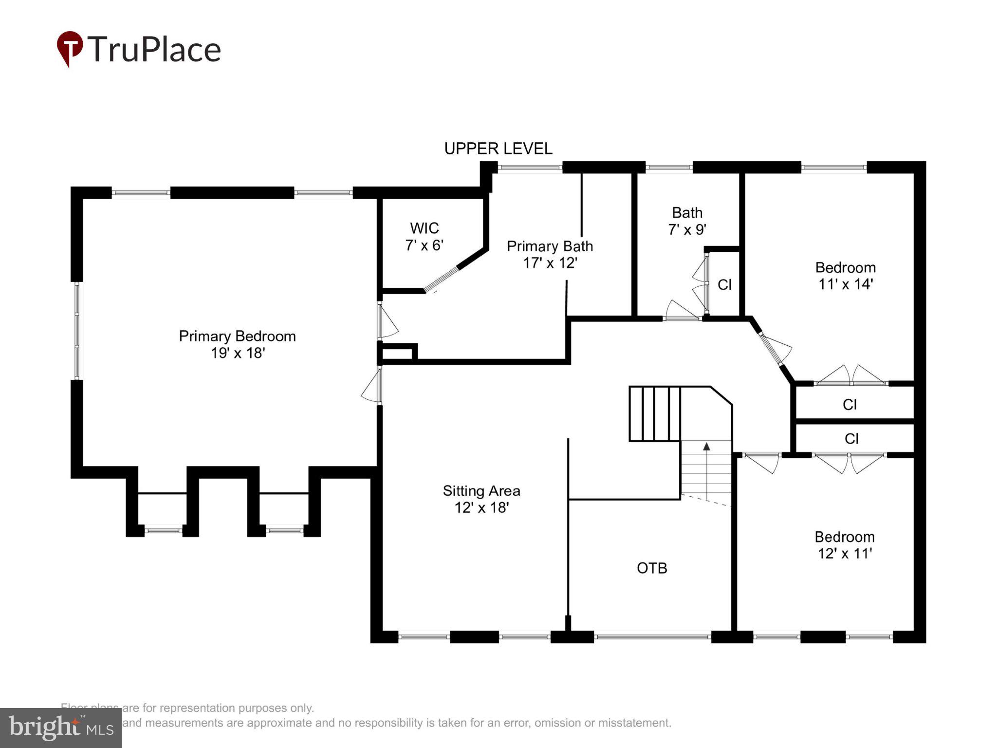 9505 Bald Hill Road Mitchellville, MD 20721 - Photo 39 of 39 Upper-level floor plan layout.
