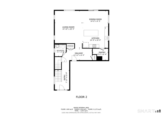 a picture of a floor plan