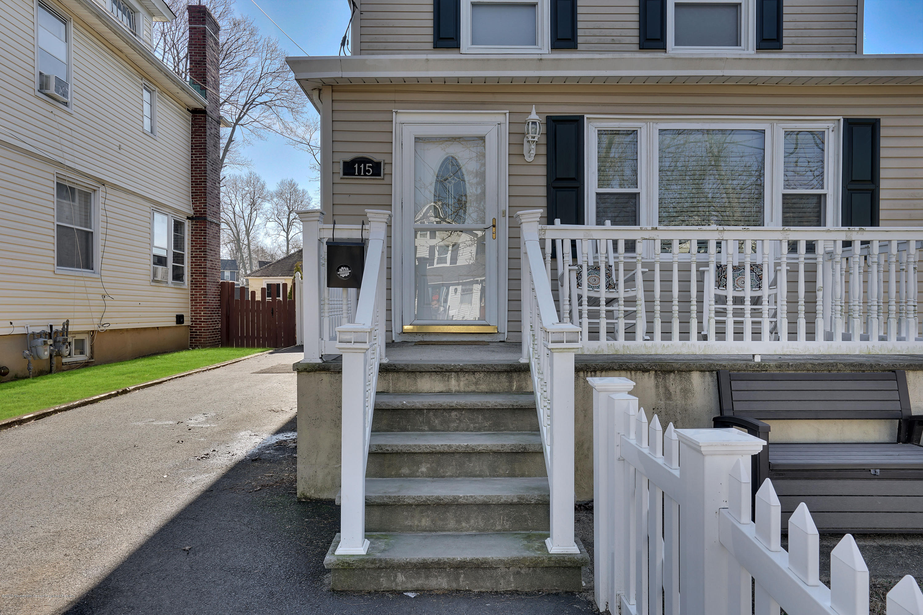 115 Harding Road Red Bank, NJ 07701 - Photo 6 of 43 front view of a house with a small yard