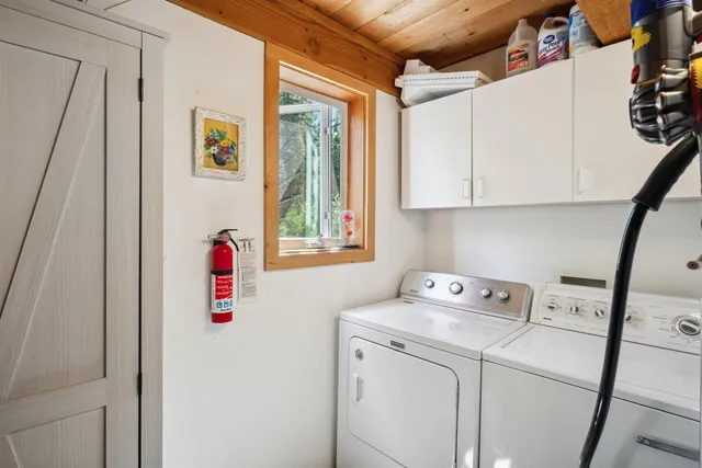 a room with storage and utility