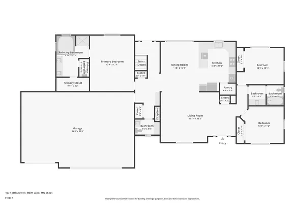 $625,000 | 407 148th Avenue Northeast, Andover, MN 55304