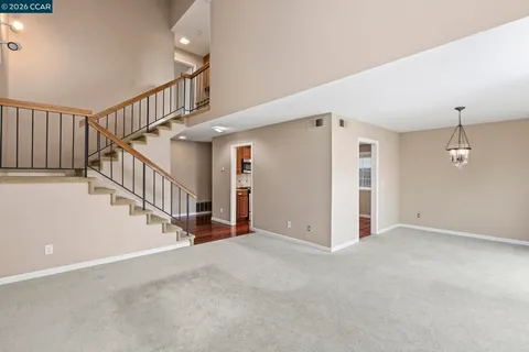 a view of an entryway with stairs