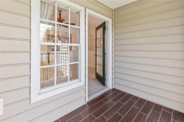 a view of front door