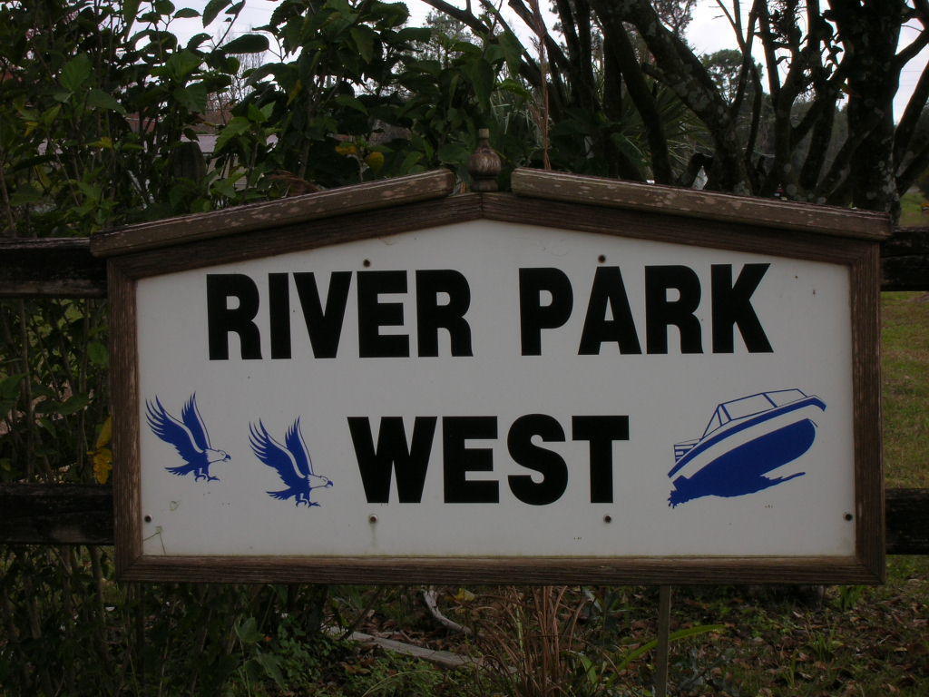 River Park West Sign
