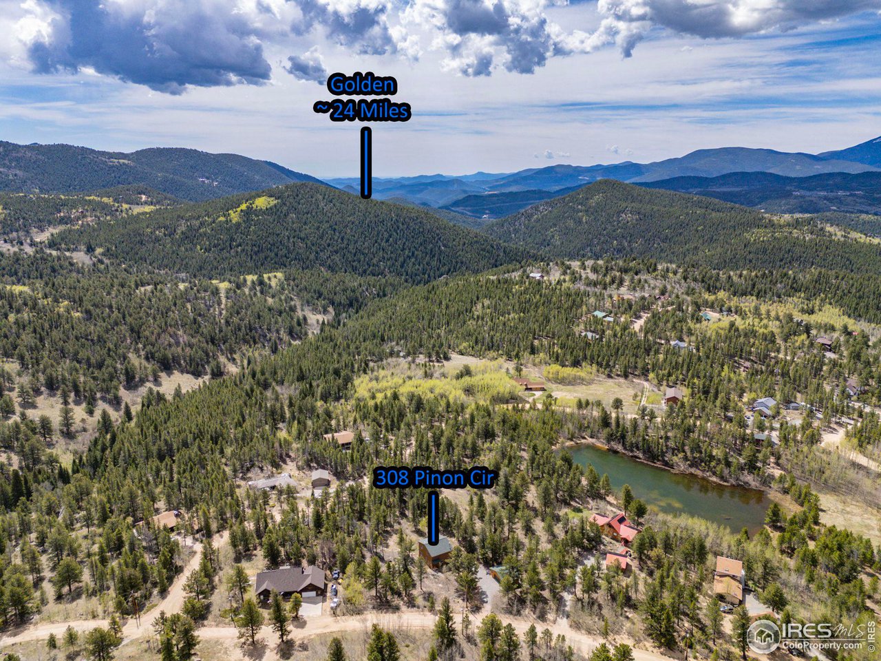 308 Pinon Circle Black Hawk, CO 80422 - Photo 33 of 37 a view of a lake in middle of the town