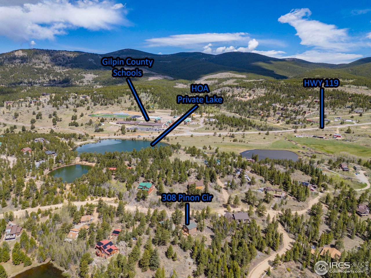 308 Pinon Circle Black Hawk, CO 80422 - Photo 36 of 37 a view of a lake