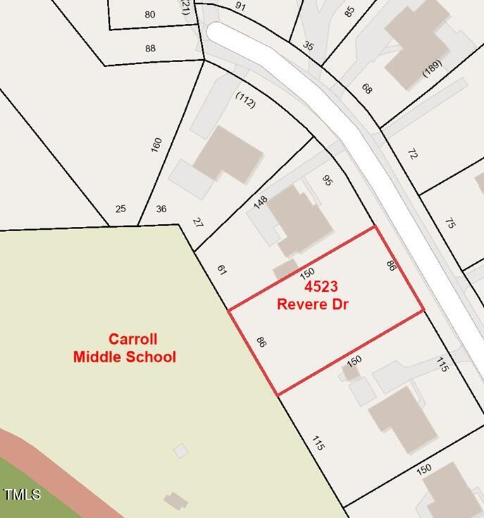 4523 Revere Drive Raleigh, NC 27609 - Photo 36 of 41 focused close up GIS