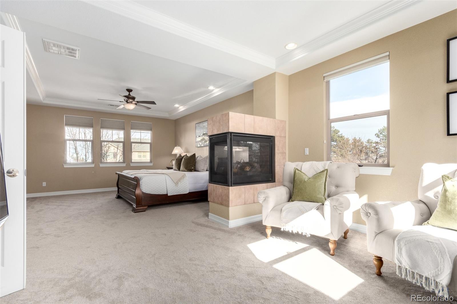 20166 East Shady Ridge Road Parker, CO 80134 - Photo 26 of 50 a bedroom with furniture and a window