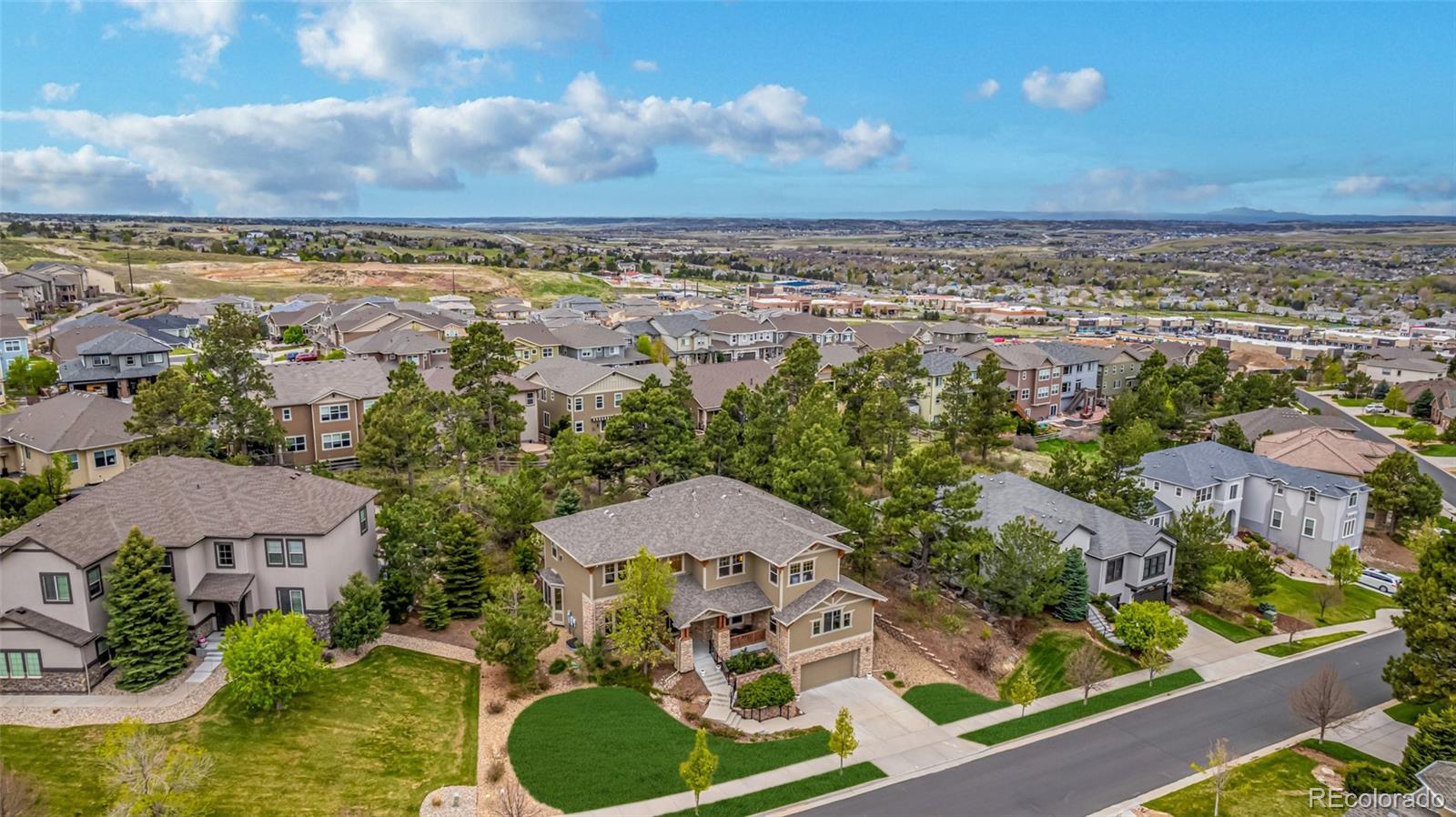 20166 East Shady Ridge Road Parker, CO 80134 - Photo 44 of 50 an aerial view of multiple house