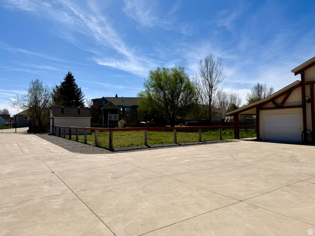 202 375 West Providence, UT 84332 - Photo 37 of 61 View of incredible cement driveway connecting barn and shop to house