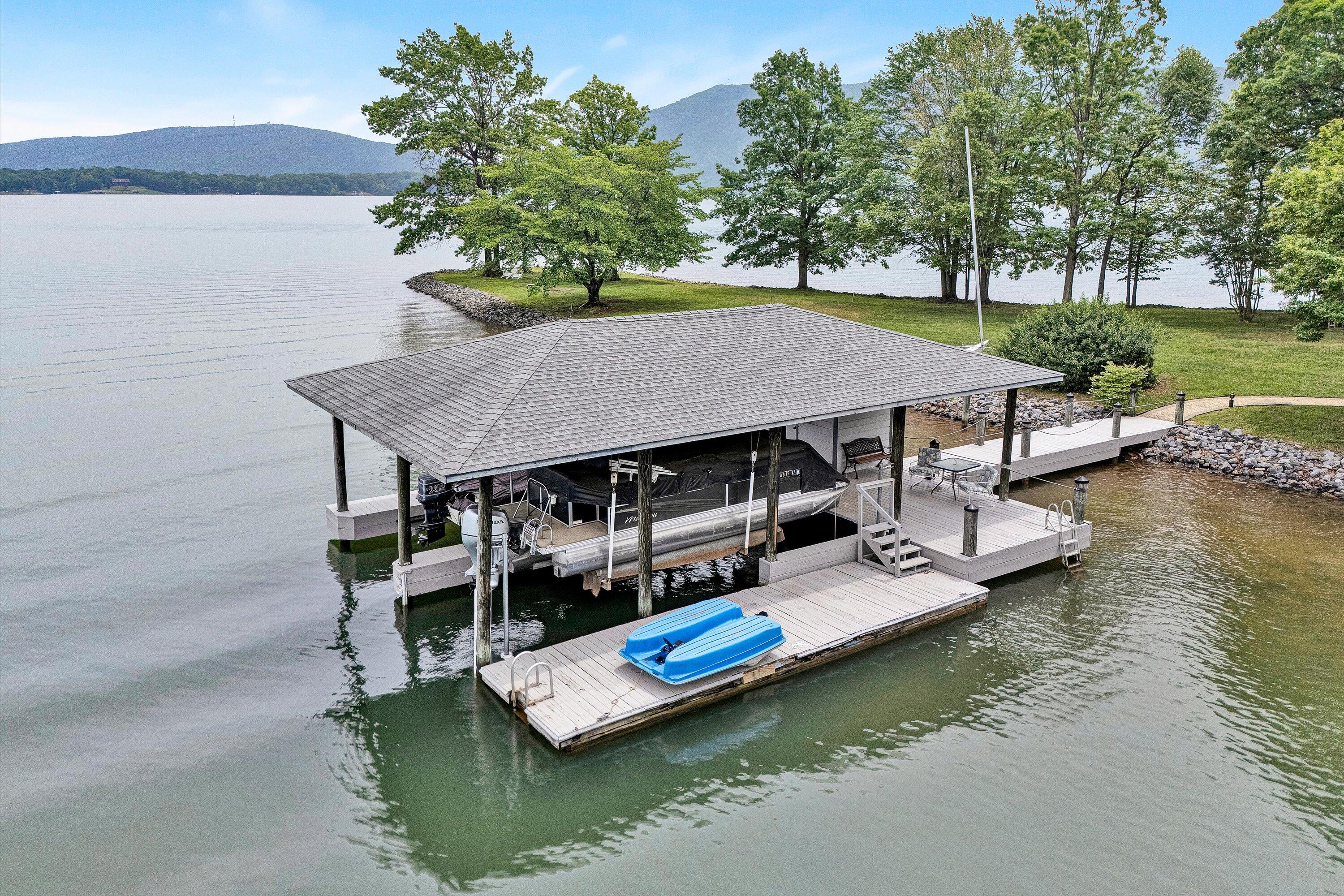 217 Anthony Home Road Huddleston, VA 24104 - Photo 2 of 68 a view of a house with pool and chairs