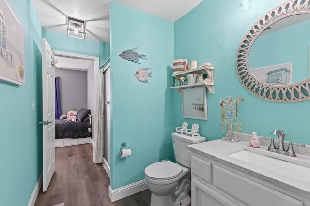 a view of a hallway with entryway