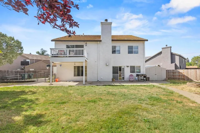 a view of a park with slide