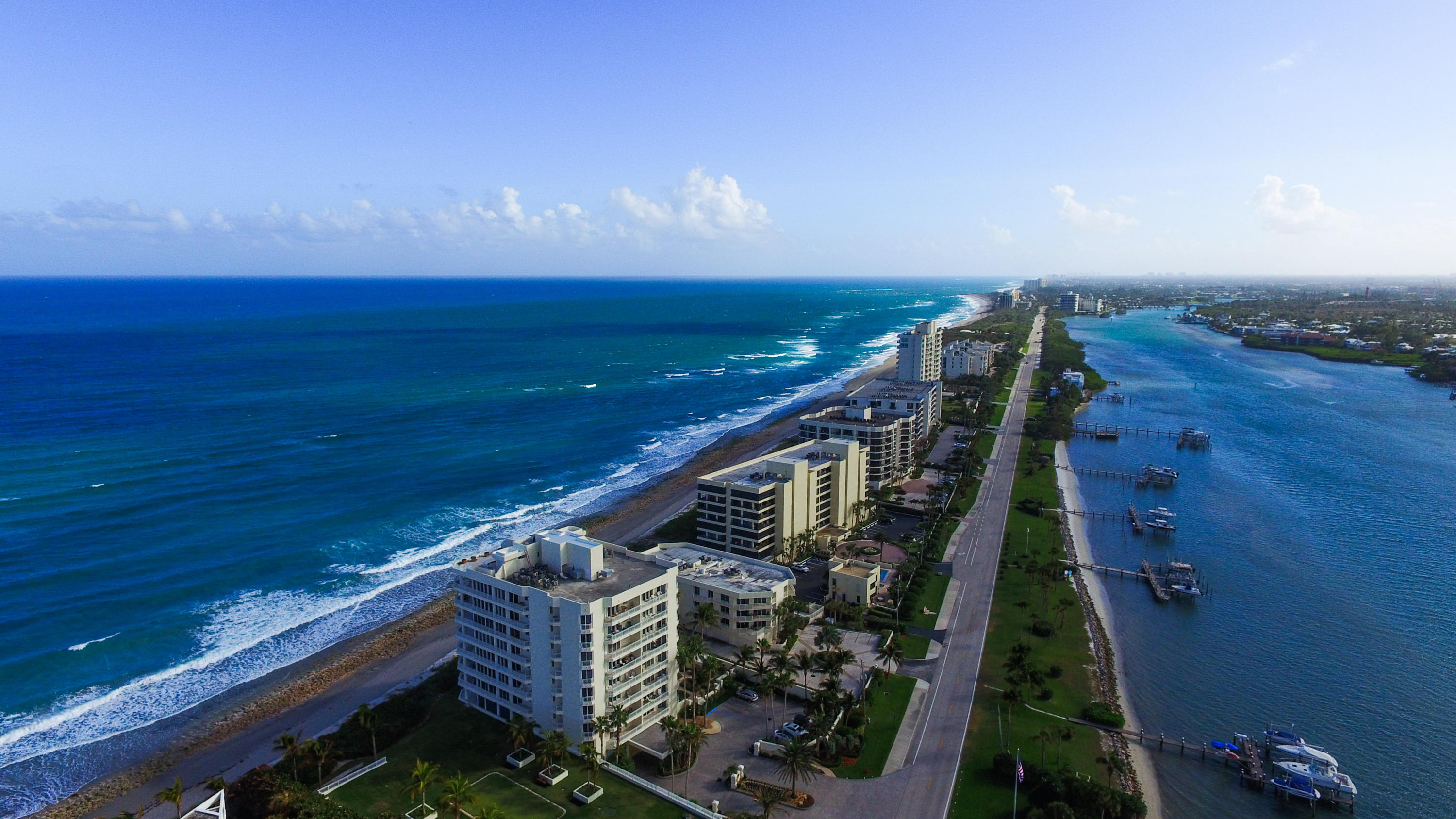 19950 South Beach Road, Unit 3N Jupiter, FL 33469 - Photo 6 of 39 19950 aerial full-6