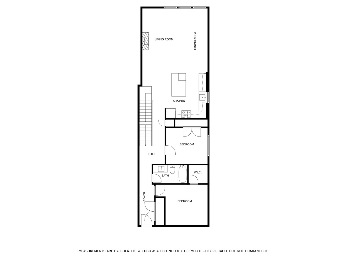 3048 West Lyndale Street, Unit 2 Chicago, IL 60647 - Photo 38 of 40 a picture of a room with a floor to ceiling window