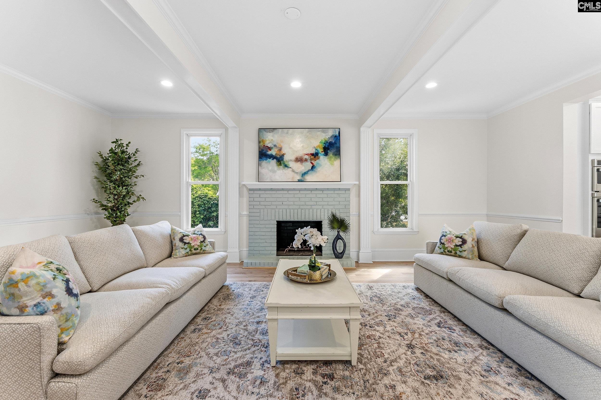 121 Silver Lake Road East Columbia, SC 29223 - Photo 11 of 57 a living room with furniture and a fireplace