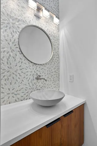 a bed room with a bed and a couch