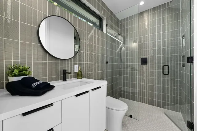 a outdoor living space with furniture