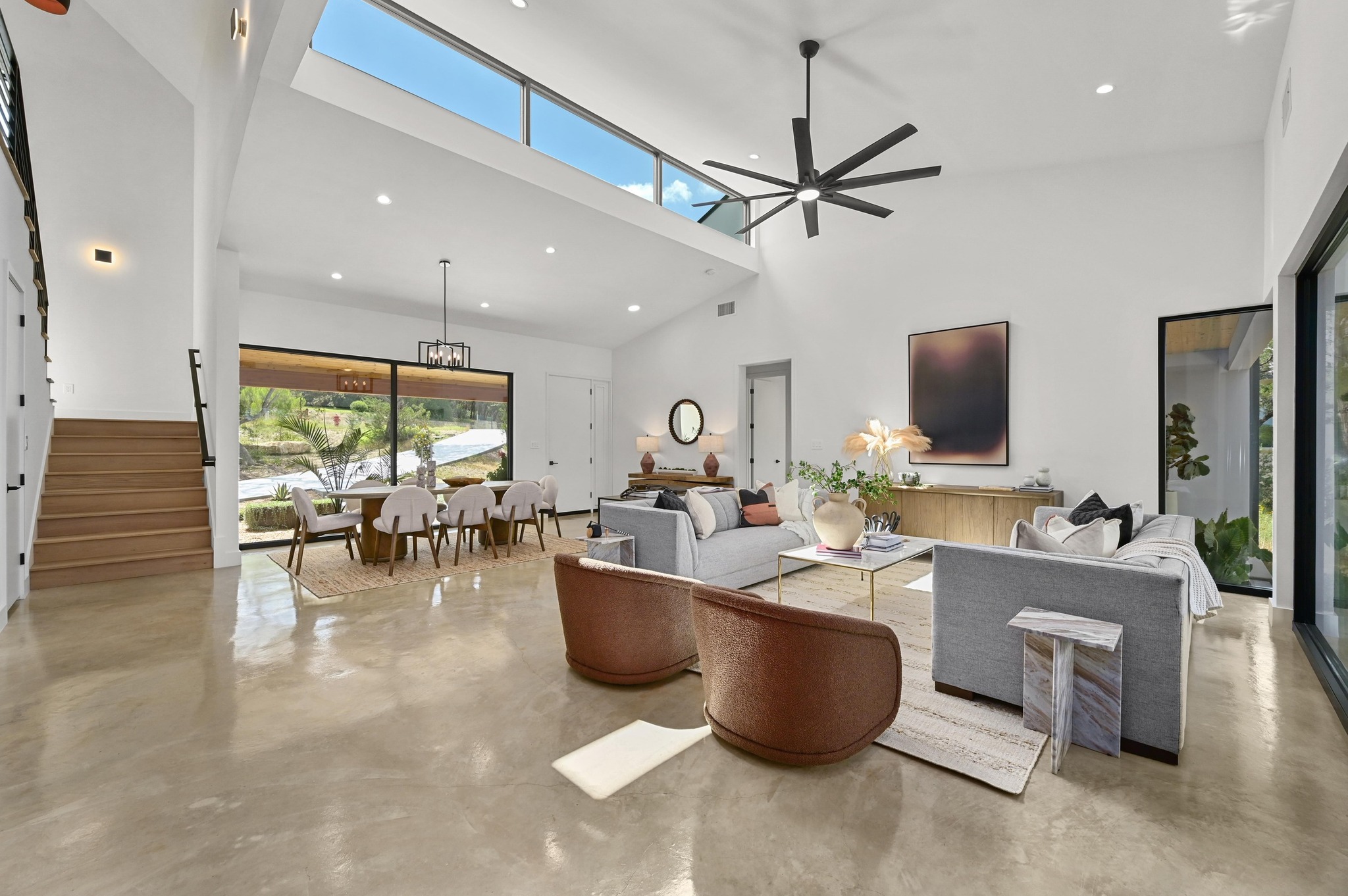 18845 Hidden Ridge Place Jonestown, TX 78645 - Photo 9 of 36 a living room with furniture and a flat screen tv