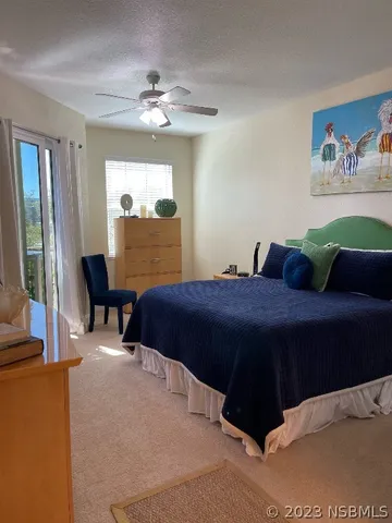a view of a lake with a mountain in the background