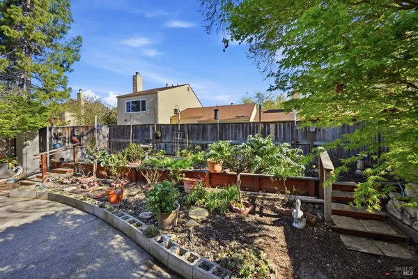 a house view with a outdoor space