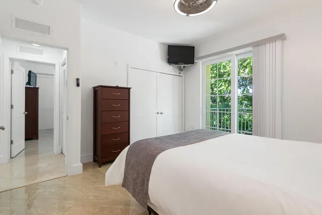 a view of a lake with houses