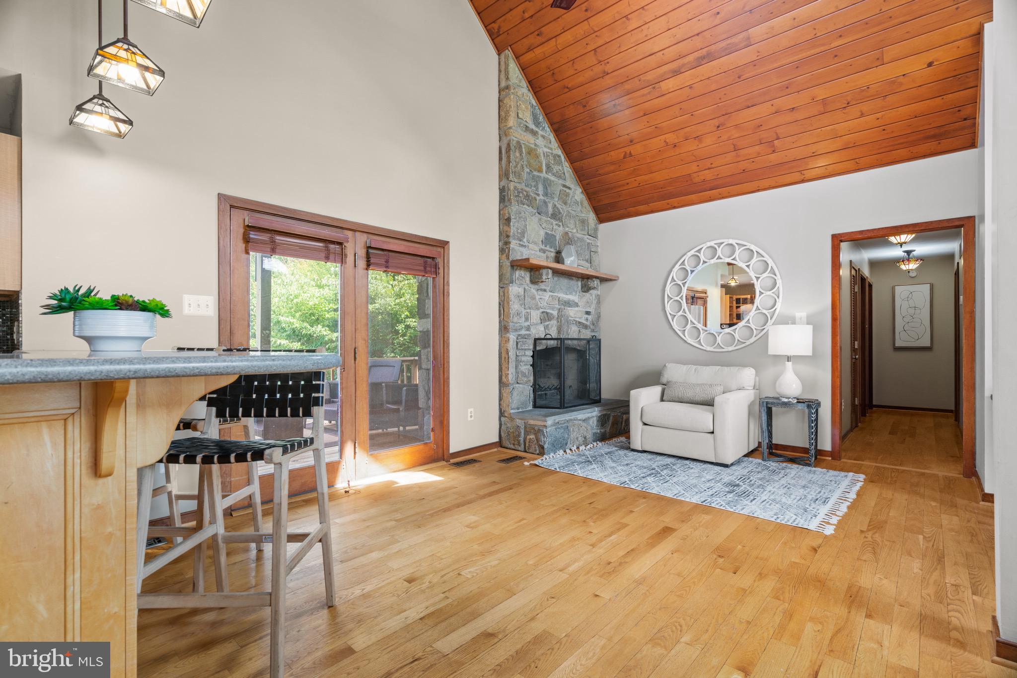 1105 Shaffersville Road Mount Airy, MD 21771 - Photo 5 of 46 Stone Fireplace + Deck access