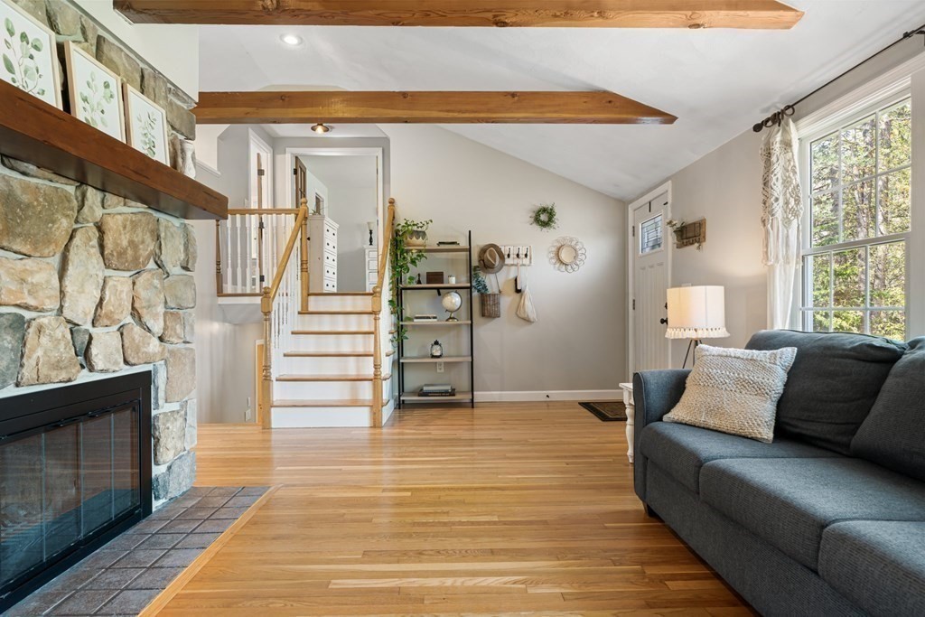 18 Corcoran Road Billerica, MA 01821 - Photo 10 of 40 a view of livingroom with furniture and wooden floor