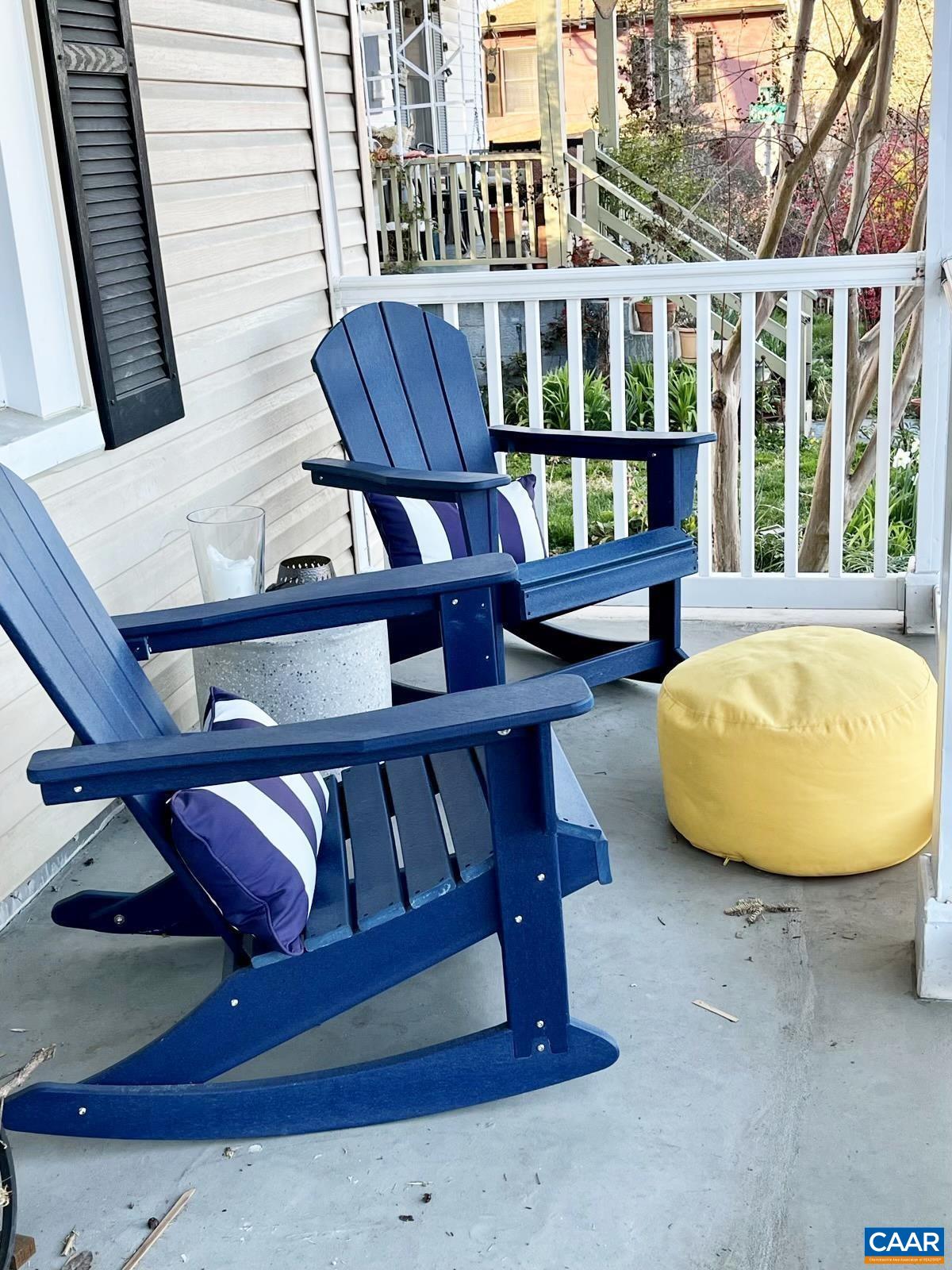211 5th Street Northwest Charlottesville, VA 22903 - Photo 3 of 15 a view of a balcony with chairs