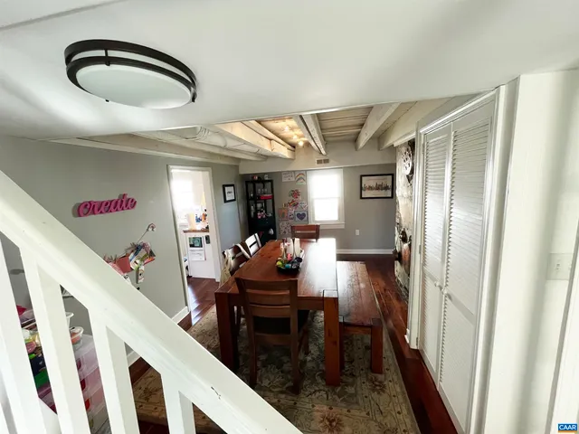 a view of living room and kitchen