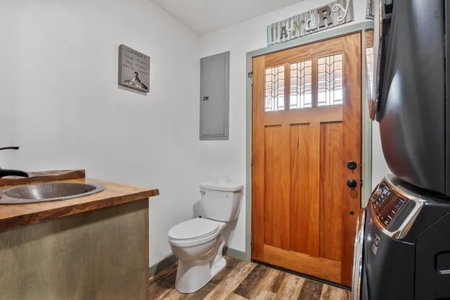 a view of a house with a patio