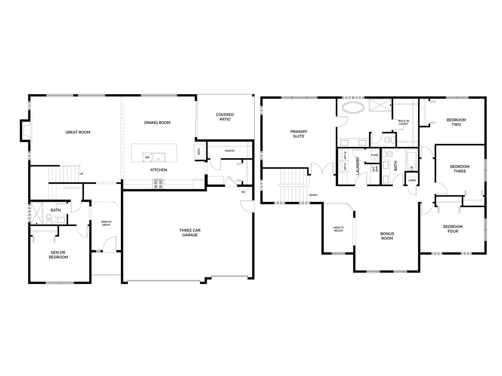 1228 197th Place Southeast Bothell, WA 98012 - Photo 3 of 34 a picture of a floor plan