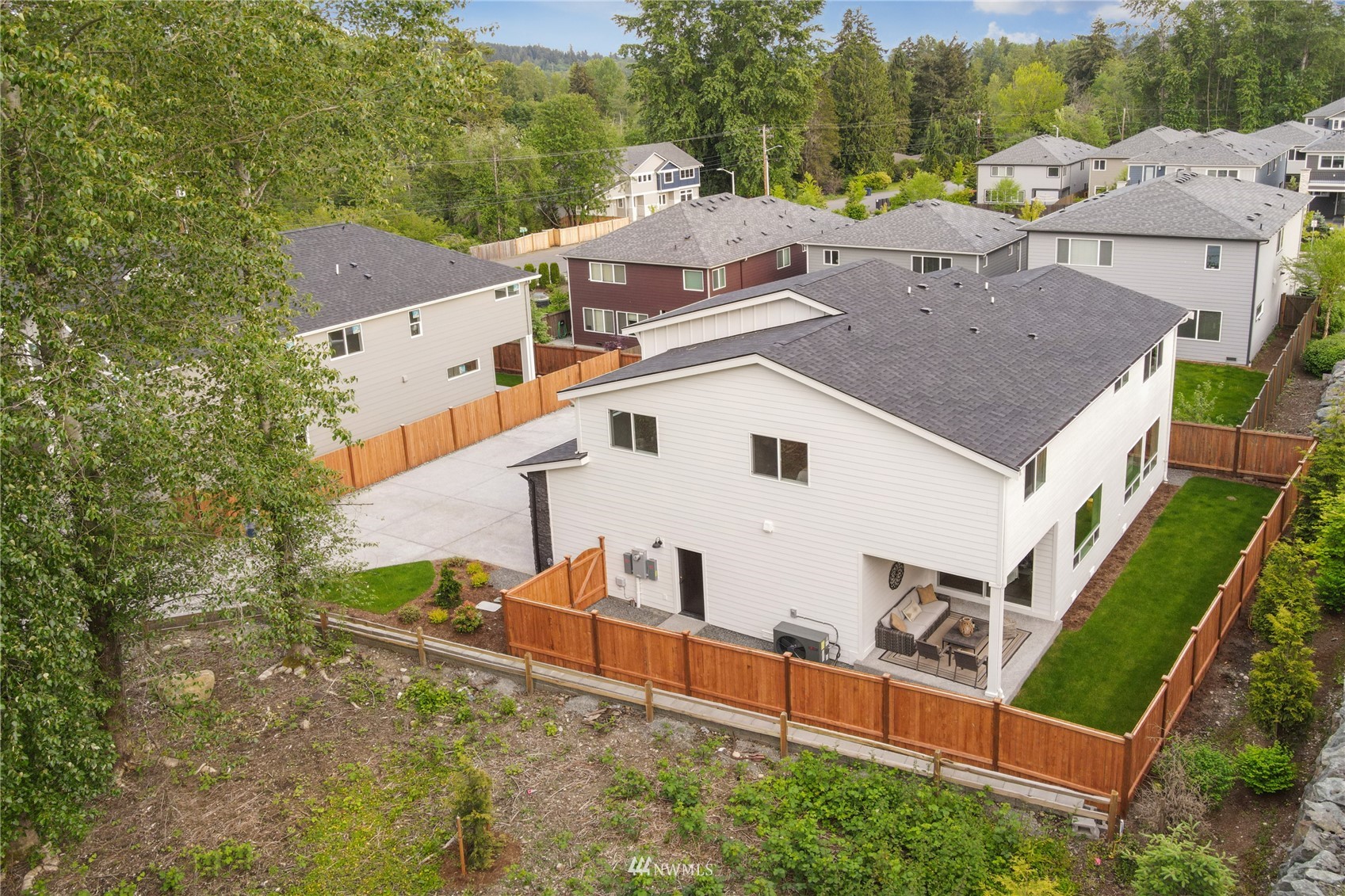 1228 197th Place Southeast Bothell, WA 98012 - Photo 33 of 34 an aerial view of a house with a yard