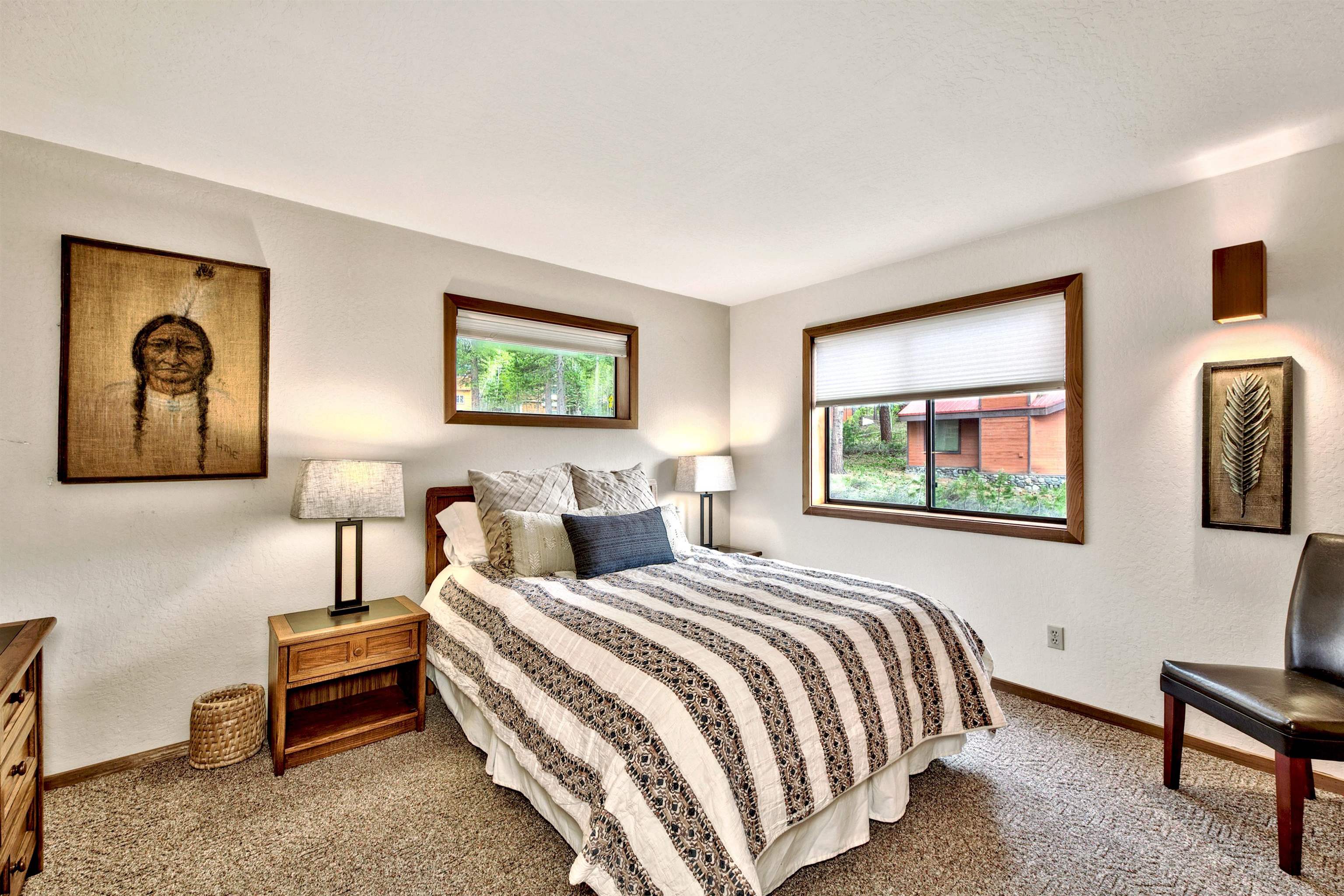 253 Basque Drive, Unit SHARE #2 Truckee, CA 96161 - Photo 6 of 24 a bedroom with bed and a night stand