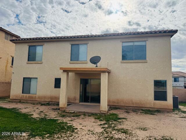 a front view of a house