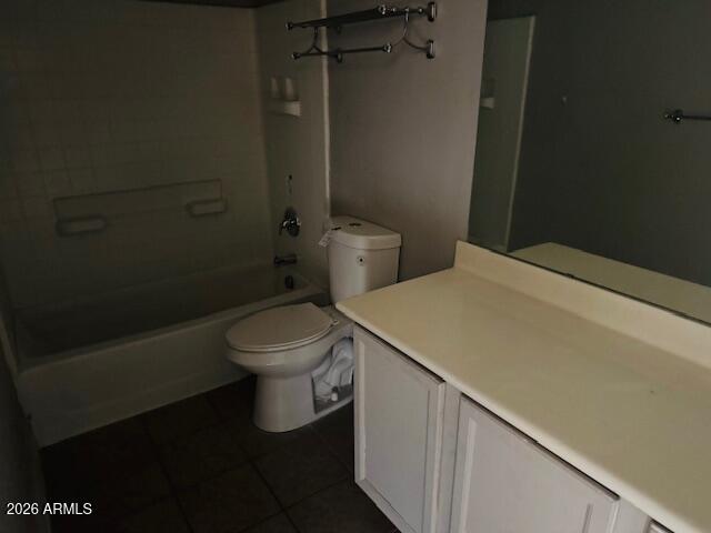 43724 West Cowpath Road Maricopa, AZ 85138 - Photo 20 of 21 a bathroom with a granite countertop toilet a sink and a shower