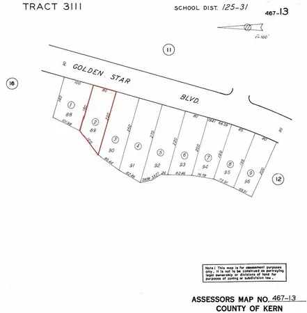 $60,000 | 21727 Golden Star Boulevard, Tehachapi, CA 93561