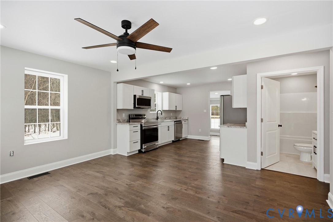 7625 Venable Road Kents Store, VA 23084 - Photo 2 of 31 a view of kitchen with sink and refrigerator