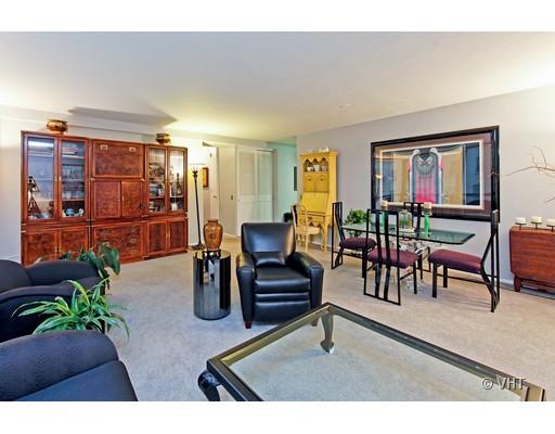 910 North Lake Shore Drive, Unit 718 Chicago, IL 60611 - Photo 5 of 10 a living room with furniture and wooden floor