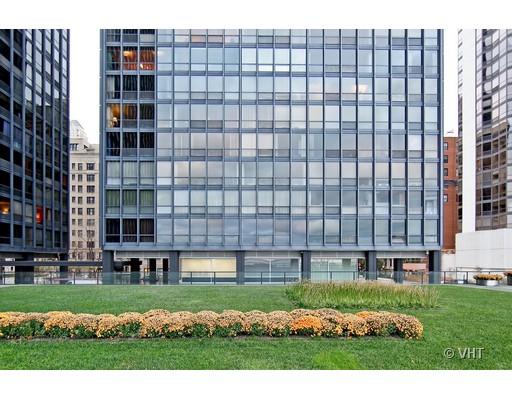 910 North Lake Shore Drive, Unit 718 Chicago, IL 60611 - Photo 10 of 10 a front view of a building with a yard