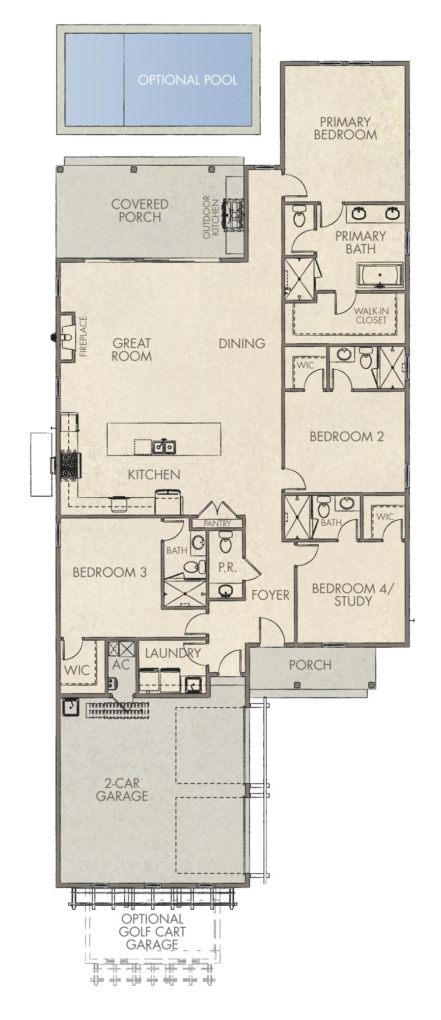 Tbd Tbd Porter Way, Unit LOT 67 Watersound, FL 32461 - Photo 21 of 21 Victor Floor Plan