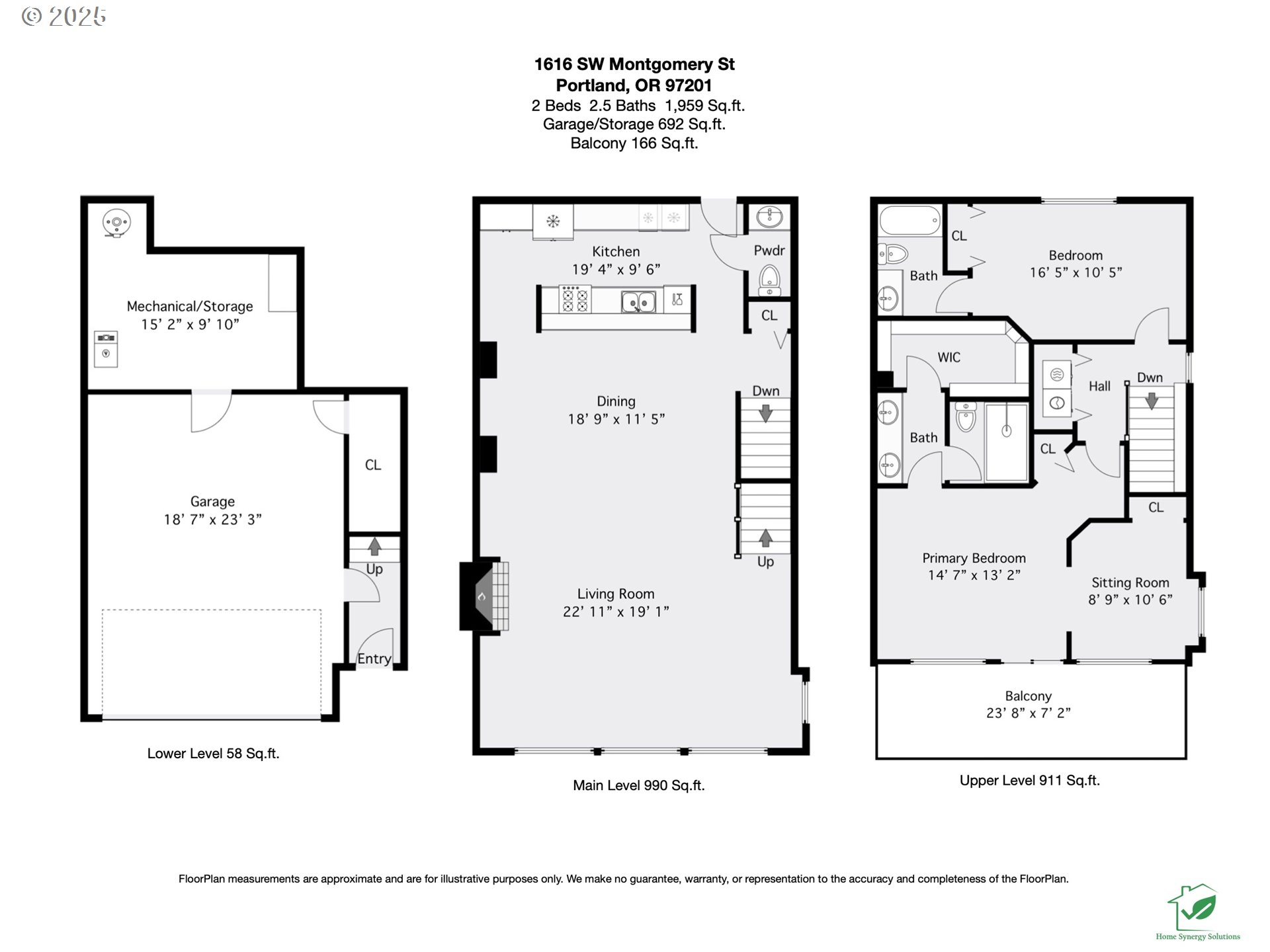 1616 Southwest Montgomery Street Portland, OR 97201 - Photo 32 of 32 Floor Plan