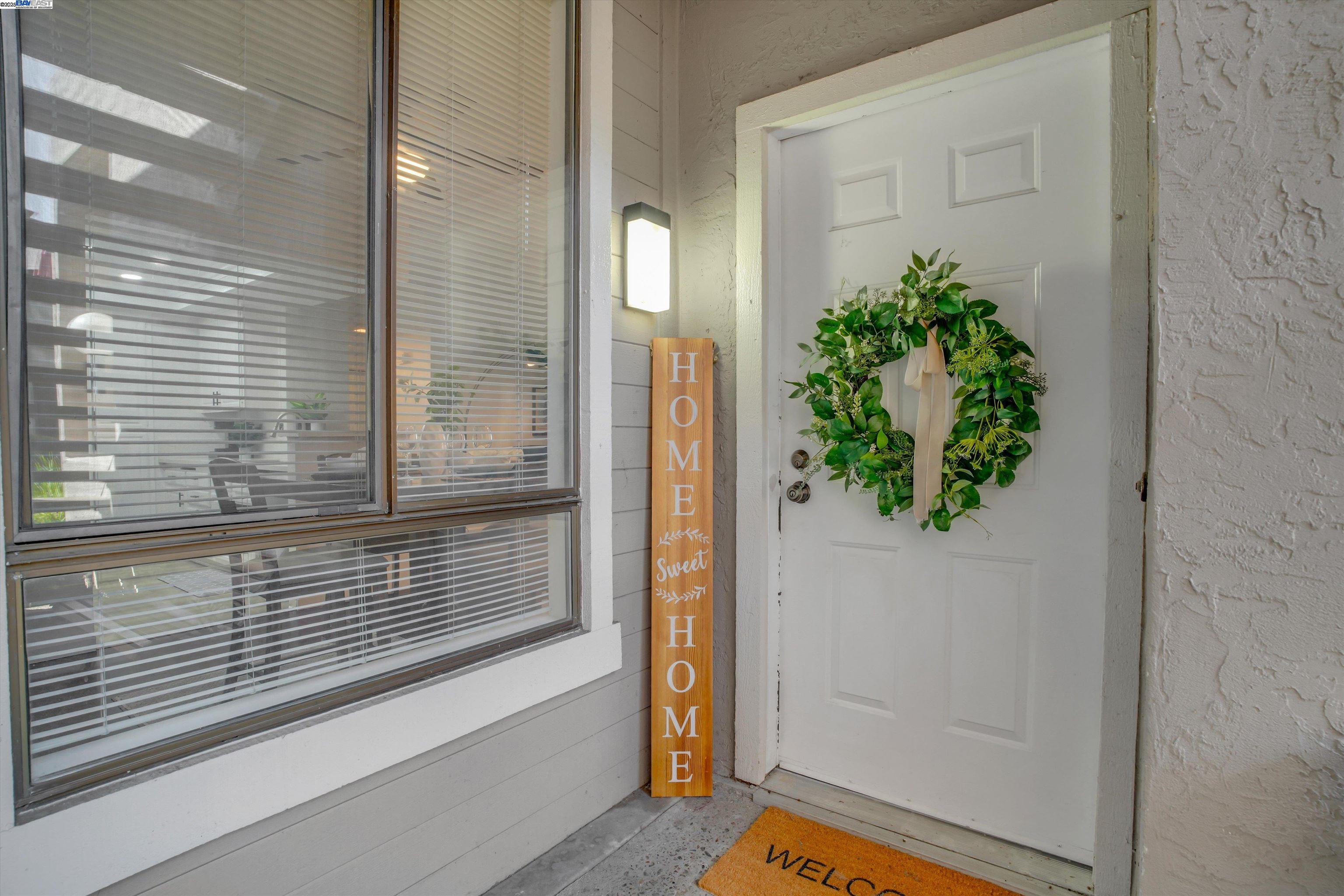 a view of front door