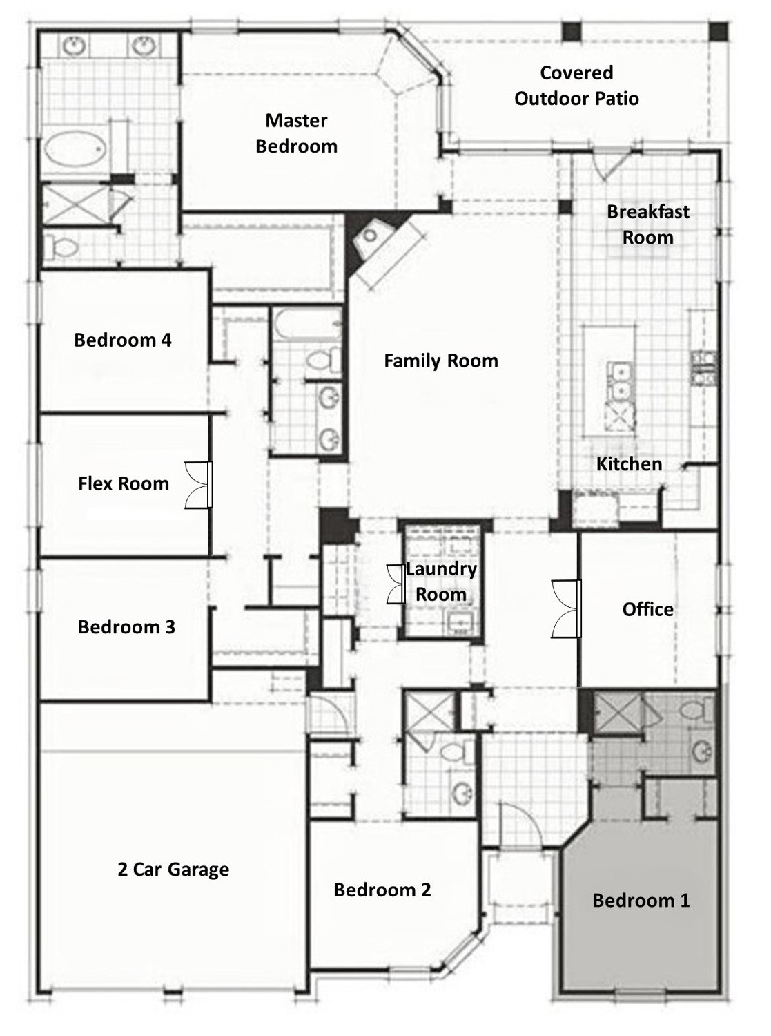 7613 Turnback Ledge Trail Lago Vista, TX 78645 - Photo 29 of 40 View of room layout